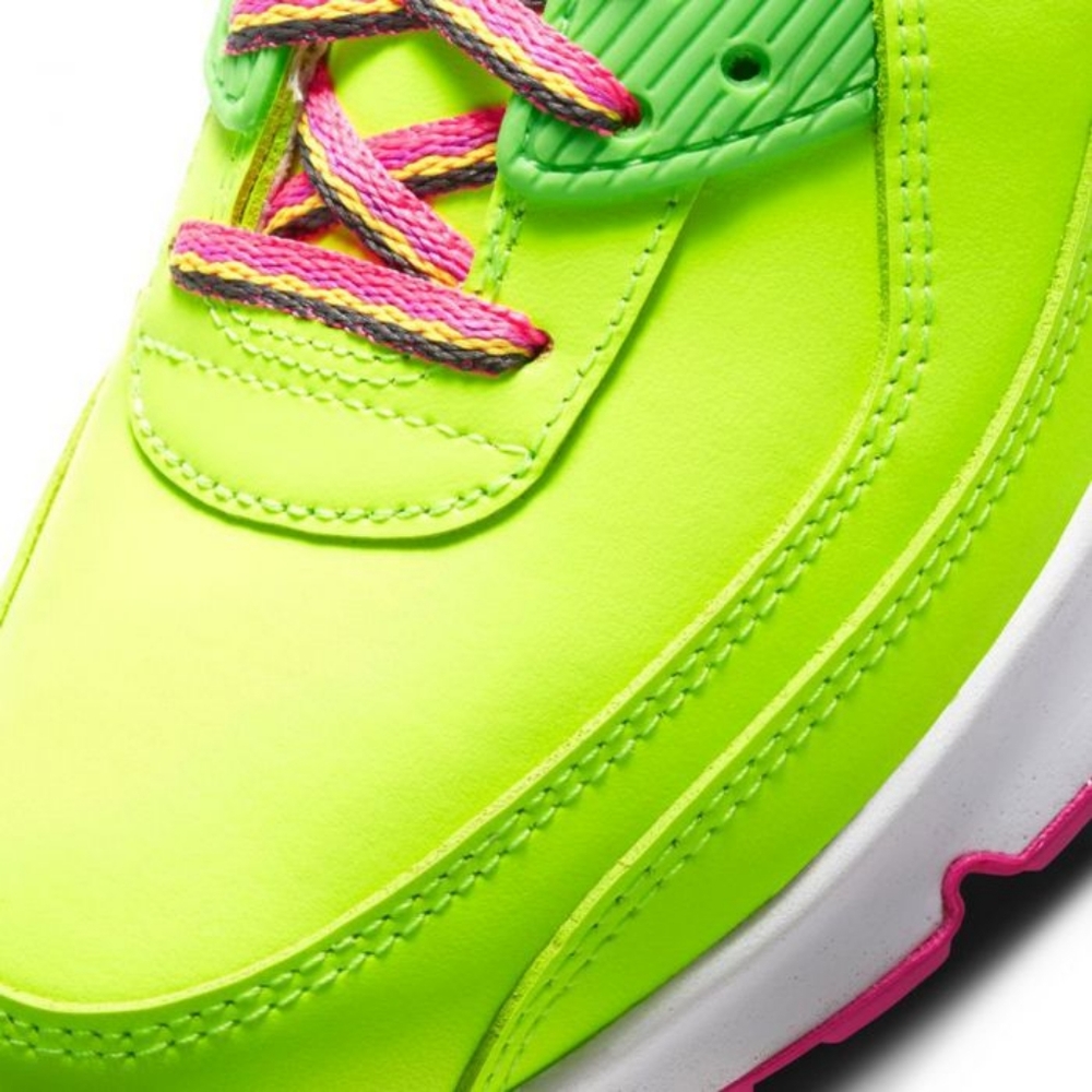 Air max 90 ltr. Volt/fire pink. Kids sneakers. - Picture 7 of 9